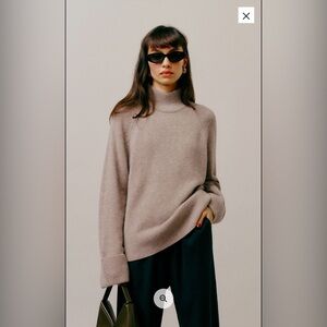 Garrett Cashmere Oversized Turtleneck
